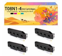 Compatible avec Les Cartouches d'encre pour Epson T08N1 T08N2 T08N3 T08N4 C13T08N140 C13T08N240 C13T08N340 C13T08N440 Pack combiné pour imprimante à Jet d'encre AM-C400 4*Black