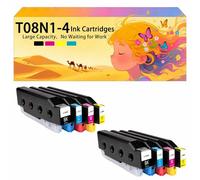 Compatible avec Les Cartouches d'encre pour Epson T08N1 T08N2 T08N3 T08N4 C13T08N140 C13T08N240 C13T08N340 C13T08N440 Pack combiné pour imprimante à Jet d'encre AM-C400 2 Combo Pack