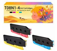 Compatible avec Les Cartouches d'encre pour Epson T08N1 T08N2 T08N3 T08N4 C13T08N140 C13T08N240 C13T08N340 C13T08N440 Pack combiné pour imprimante à Jet d'encre AM-C400 Tri-Color