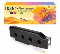 Compatible avec Les Cartouches d'encre pour Epson T08N1 T08N2 T08N3 T08N4 C13T08N140 C13T08N240 C13T08N340 C13T08N440 Pack combiné pour imprimante à Jet d'encre AM-C400 1*Black