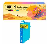 Compatible avec Les Cartouches d'encre pour Epson T1001 T1002 T1003 T1004 Pack combiné pour imprimantes à Jet d'encre B1100 B40W BX310FN BX600FW BX610FW SX515W SX600FW SX610FW 1*Cyan