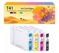 Compatible avec Les Cartouches d'encre pour Epson T41F5 T41F2 T41F3 T41F4 Pack combiné pour imprimantes à Jet d'encre SureColor T3400N T3405 T3405N T5400 T5400M T5405 1 Combo Pack