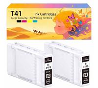 Compatible avec Les Cartouches d'encre pour Epson T41F5 T41F2 T41F3 T41F4 Pack combiné pour imprimantes à Jet d'encre SureColor T3400N T3405 T3405N T5400 T5400M T5405 2*Black