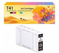 Compatible avec Les Cartouches d'encre pour Epson T41F5 T41F2 T41F3 T41F4 Pack combiné pour imprimantes à Jet d'encre SureColor T3400N T3405 T3405N T5400 T5400M T5405 1*Black