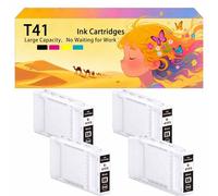 Compatible avec Les Cartouches d'encre pour Epson T41F5 T41F2 T41F3 T41F4 Pack combiné pour imprimantes à Jet d'encre SureColor T3400N T3405 T3405N T5400 T5400M T5405 4*Black