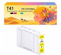 Compatible avec Les Cartouches d'encre pour Epson T41F5 T41F2 T41F3 T41F4 Pack combiné pour imprimantes à Jet d'encre SureColor T3400N T3405 T3405N T5400 T5400M T5405 1*Yellow