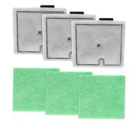 Compatible avec les cartouches filtrantes internes de rechange Interpet CF2 pour purification de l'eau d'aquarium - 3 cartouches filtrantes et 3 tampons Algaway