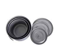 Compatible avec Les casseroles en Titane Boundless Voyage, ustensiles de Cuisine Camping, Soupe Suspendue Couvercle, kit d'extérieur, légers, Vaisselle(Pot Set)