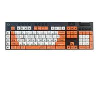 Compatible avec Les claviers de Jeu mécaniques Logitech G813/G815/G913/G915 TKL RGB, Capuchons de Touches PBT Bicolores à Monter soi-même(87 TKL,White Orange C)