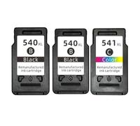 Compatible avec les consommables d'imprimante PG-540 PG-540XL CL-541 CL541 Lot de 4 cartouches d'encre pour numéro de pièce PG540 CL541 MG3250 MG3255 MG3550 MG4100 MG4150 MG4200 MG4250(2Black 1Color)