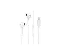 Compatible avec les écouteurs intra-auriculaires filaires Lightning, mains libres, compatibles avec iPhone X/11/12/13/14 (blanc)