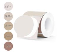 Compatible avec les étiquettes thermiques autocollantes multi-usages P50/M110, rondes de 2 pouces, adaptées à l'inventaire, aux badges nominatifs, à la pâtisserie, etc. (150 feuilles par rouleau) (D)