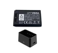 Compatible avec Les Flashs Godox VC26, VB26, VB26A, V860III, V1 Et V850III : Chargeur De Batterie Li-ION USB 3000 mAh (21,6 Wh).(1set)