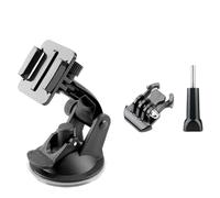 Compatible avec Les GoPro Hero 4-11 - Accessoire de Fixation for caméra à Ventouse for Pare-Brise de 7 cm(Set)