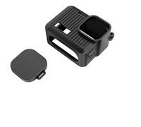 Compatible avec Les GoPro Hero Series - Kit de Protection : étui en Silicone, Protection latérale et Cache-Objectif(Set 2)