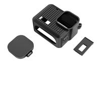 Compatible avec Les GoPro Hero Series - Kit de Protection : étui en Silicone, Protection latérale et Cache-Objectif(Set 3)