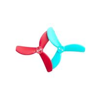 Compatible avec Les hélices Gemfan 3 Pouces 2826-3 PC, Lot de 4, Rouge et Bleu, Trou de 1,5 mm, for Drones de Course RC FPV(Red 2cw2ccw)