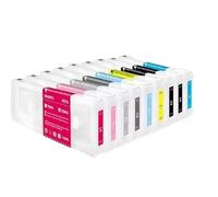 Compatible avec Les imprimantes Grand Format EPSON P6000, P7000, P8000, P9000, Cartouche d'encre Rechargeable Vide européenne avec Puce, Haute capacité 700 ML, T8041, T8049, T804A(9Color)