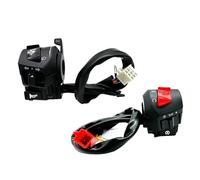 Compatible avec les interrupteurs de 22mm 7/8 ", interrupteurs de barre de poignée, klaxon marche/arrêt, clignotant, phare, bouton de démarrage électrique for moto(Type A)