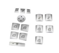 Compatible avec Les modèles Mercedes-Benz GLE, GLK, CLA et Classe E : Cache-Bouton de lève-vitre (Autocollant)