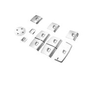 Compatible avec Les modèles Série 3, X3, X4, X5 et X6 : Cache chromé pour Bouton de lève-vitre intérieur.