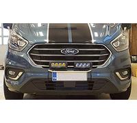 Compatible avec les modèles Transit Custom Tourneo à partir de 2018 - Grille avant chromée - 4 pièces en acier inoxydable