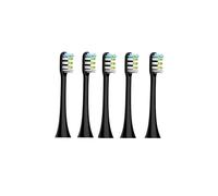 Compatible avec les modèles X3, X5, X3U, X1, V1 et V2 : têtes de brosse rechange for nettoyeurs soniques électriques à poils, capuchon anti-poussière(5pcs black)