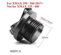 Compatible avec les modèles XMAX 250 et 300 (2017-2020, 2021 et 2022) : bouchon de vidange d'huile (non compatible avec les XMAX 400 et 125) et orifice de remplissage d'huile moteur.(Gold-MOWOK)