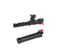 Compatible avec Les nacelles DJI Ronin RS2, RS3 et RS4 Pro - Poignée latérale réglable en Fibre de Carbone, Fixation Rapide for Sangle avec Griffe Porte-Accessoires et Arri(Combo B)