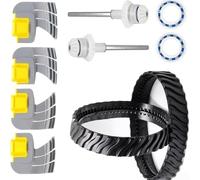 Compatible avec les nettoyeurs de piscine Zodiac Mx8 et Mx6, y compris les pneus R0526100, les arbres d'entraînement et les composants C60 et les brosses cyclone pour la réparation