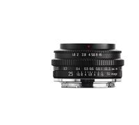 Compatible avec Les objectifs à focale Fixe à Mise au Point Manuelle Sony E 25mm F1.8 APS-C, ZRL, EOS M, M43, X, R6, ZVE, XT et A6300(with, E Mount)