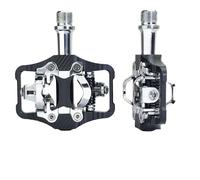 Compatible avec Les pédales automatiques Gineyea VTT - Pédales à Clip de vélo à roulement scellé avec Crampons compatibles avec Shimano SPD(Black)