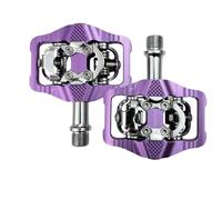 Compatible avec Les pédales automatiques Gineyea VTT - Pédales à Clip de vélo à roulement scellé avec Crampons compatibles avec Shimano SPD(Purple)