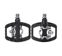 Compatible avec Les pédales de VTT ROCKBROS 2 en 1, Plate-Forme à Taquet Plat Demi-Verrouillage, pédales antidérapantes en Nylon Anti-poussière for Shimano