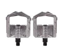 Compatible avec Les pédales WELLGO F178 F265 en Alliage d'aluminium PP, pédales Pliantes à roulement scellé for pièces de Filetage de vis de vélo Pliant de Montagne(F265 Silver)