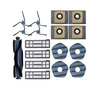 Compatible avec les pièces d'aspirateur robot Eufy X10 Pro Omni, brosse latérale principale, tissu de vadrouille, filtre Hepa, sac à poussière, accessoires, pièces de rechange(Set 4)