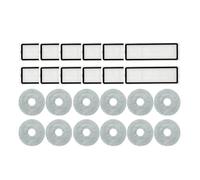 Compatible avec les pièces d'aspirateur robot Xiaomi S10+ Plus B105 / S20+ Plus B108GL Rouleau principal Brosse latérale Filtre Hepa Chiffon de vadrouille Accessoires(Black)