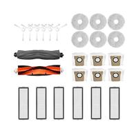 Compatible avec Les pièces de Rechange for aspirateur Robot Dreame Bot L10s Ultra (Brosse latérale/Caoutchouc, Housse, Filtre, Chiffon et Sac à poussière en Option)(Plum)