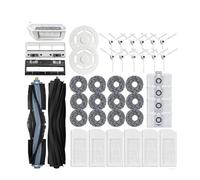 Compatible avec les pièces de rechange for aspirateur robot Ecovacs Deebot X1 OMNI T10 OMNI, couvercle de brosse latérale en caoutchouc, filtre Hepa, chiffon de vadrouille, sac à poussière(41PCS)