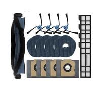 Compatible avec les pièces de rechange for aspirateur robot Eufy X10 Pro Omni T2351, rouleau principal, brosse latérale, filtre HEPA, serpillière, sac à poussière(Plum)