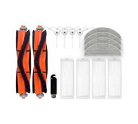 Compatible avec les pièces de rechange for aspirateur robot ZACO M1S, accessoires, brosse latérale principale, filtre HEPA, tampon de nettoyage(Set E)