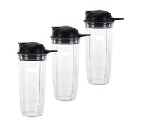 Compatible avec les pièces de rechange for gobelets et couvercles à emporter de 32 oz, compatibles avec les mélangeurs NutriBullet Pro 1000, Combo et Select.