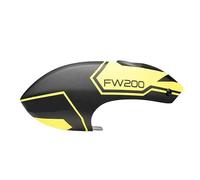 Compatible avec Les pièces d'hélicoptère télécommandé Fly Wing FW200, axe de Pale Principale, Plateau cyclique, Bras servo, Moteur, vis de Queue(Orange)