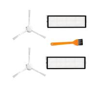 Compatible avec Les pièces du Robot aspirateur Xiaomi X20+/X10+ /X20 Plus/X10 Plus, Sac à poussière en Tissu, Rouleau, Brosse latérale, Filtre Hepa, Accessoires(5PCS Set)