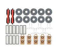 Compatible Avec Les Pièces Et Accessoires Du Robot Aspirateur Xiaomi X10+ / X20+ / X10 Plus / X20 Plus, Brosse Latérale Principale, Filtre Hepa, Chiffon De Vadrouille De Remplacement(Set A-42PCS)