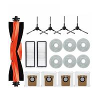 Compatible avec les pièces et accessoires du robot aspirateur Xiaomi X20 Max / X20 Pro, brosse principale, brosse latérale, filtre Hepa, tissu de vadrouille, sac à poussière de remplacement(Pink)