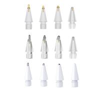 Compatible avec les pointes de crayon améliorées pour Apple iPad Pro 2e et 1ère génération, pointes de rechange iPencil pour iPad Pro, pas d'usure, pointe fine, résistance de contrôle précise (argent