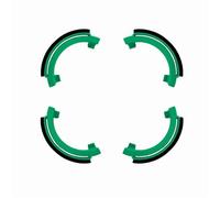 Compatible avec Les Protections d'hélices DJI Avata, Anneaux de Protection à dégagement Rapide avec Couvercle de Protection Anti-Chute(Green)