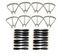 Compatible avec Les Protections d'hélices for Mini Drones 4DRC 4D-V30, pièces de Protection Pliables for quadricoptères(16prop 8gray Guard)