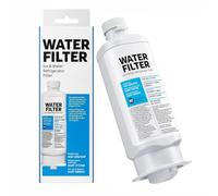 Compatible avec les références Samsung DA97-17376B, HAF-QIN/EXP, filtre à eau pour réfrigérateur, certifié NSF, cartouche filtrante à charbon actif, durée de vie de 6 mois, installation s (1, blanc)